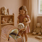 Vintage Charm Rattan Doll Pram