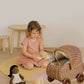 Vintage Charm Rattan Doll Pram