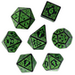 Celtic Knot Dice 7-Dice Set DND RPG Dice Druidic | White, Red, Orange, Yellow. Green, Blue