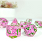 Dragon Fruit Themed Dice | 7-Dice Resin Dice Set Dnd Role Playing Set