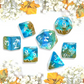 Coconut Themed Dice | 7-Dice Resin Dice Set Polyhederal Dice Set