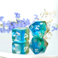 Coconut Themed Dice | 7-Dice Resin Dice Set Polyhederal Dice Set