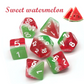Watermelon  | 7-Dice Resin Dice Set DND Dice Layered Dice
