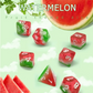 Watermelon  | 7-Dice Resin Dice Set DND Dice Layered Dice