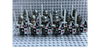 12-Piece Medieval Grey Soldier Army Set