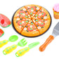 Pizza Playset With Watermelon, Icecream And Utensils