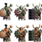 Orc Warrior Clan Custom Minifigure Set (6-Pack)