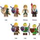 Link and Princess Zelda Minifigure 7-Pack – Legend Fantasy Adventure