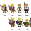 Link and Princess Zelda Minifigure 7-Pack – Legend Fantasy Adventure