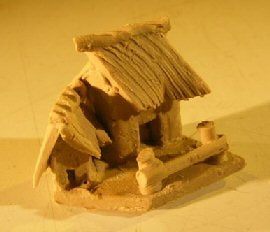Miniature Cottage Figurine  1.25 x 1 Tall