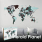 Emerald Planet World Map — Wooden Wall Decor