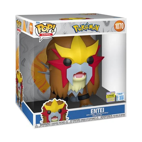 Pokemon Entei Jumbo Pop! Vinyl #1070 - 2025 Convention Excl.