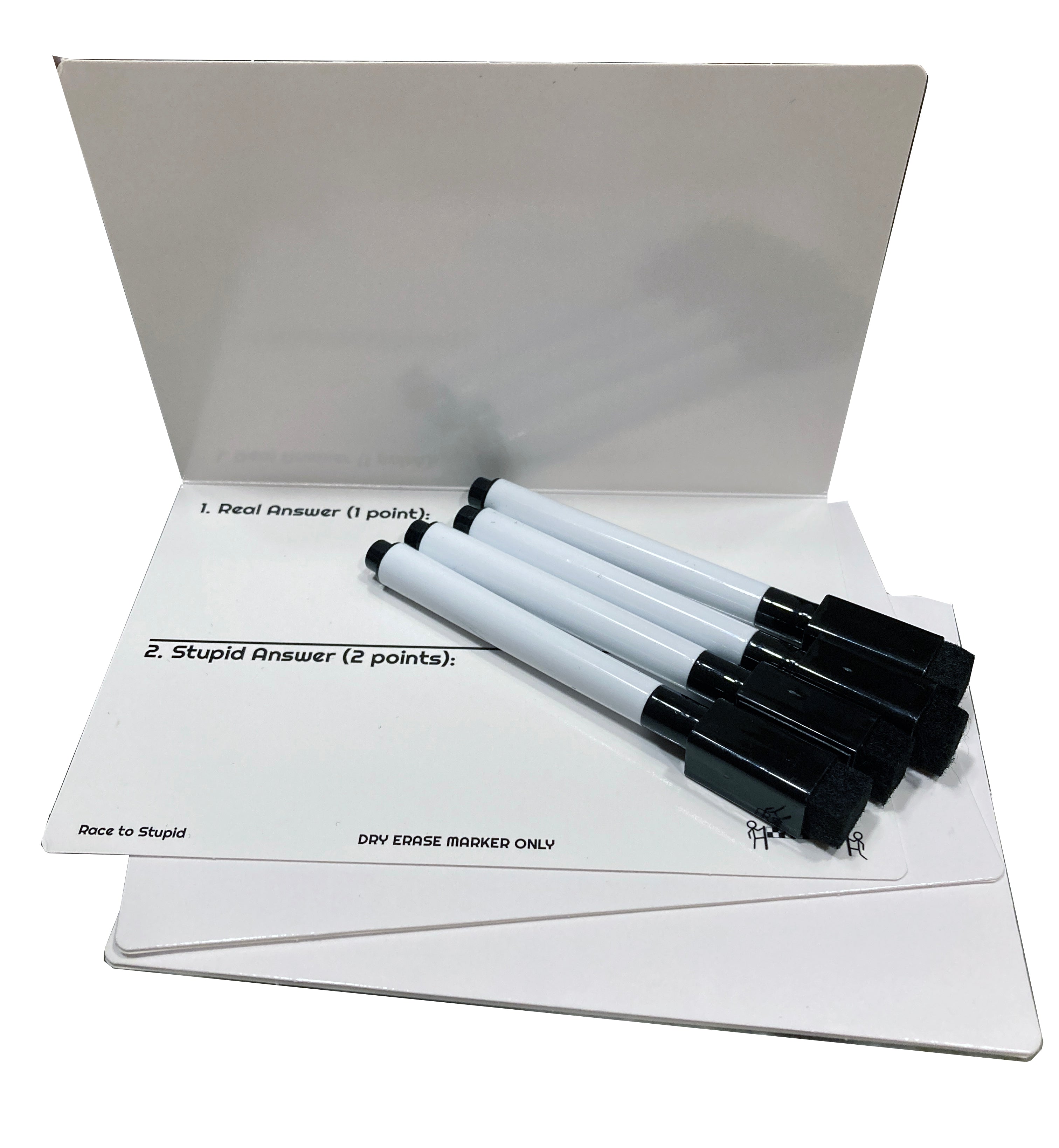 Race to Stupid : Extra Answer Cards & Dry Erase Markers – Toytooth