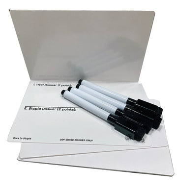 Race to Stupid : Extra Answer Cards & Dry Erase Markers