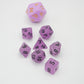 Fey Lights- 7 Piece DnD Dice Set | Mini Acrylic RPG Gaming Dice