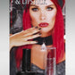 Vampiress Black Nail Polish & Lipstick Costume Makeup Set
