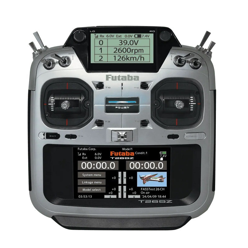 Futaba 26SZ 26-Channel FASSTest Transmitter | R7208SB Receiver Color Touchscreen