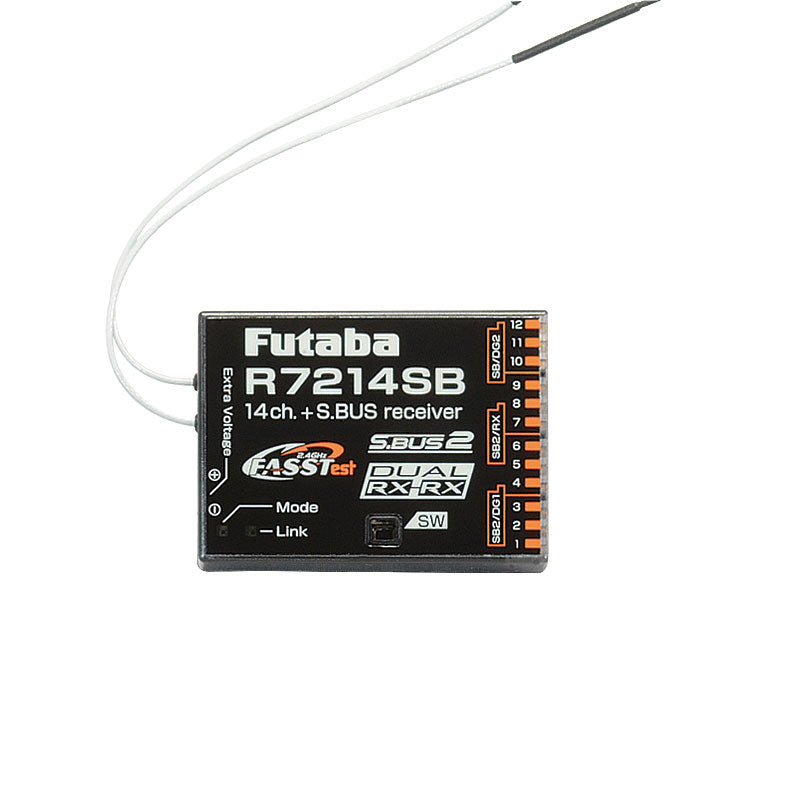Futaba R7214SB FASSTest 14-Channel Telemetry Receiver | S.Bus2 HV Aircraft 2.4GHz