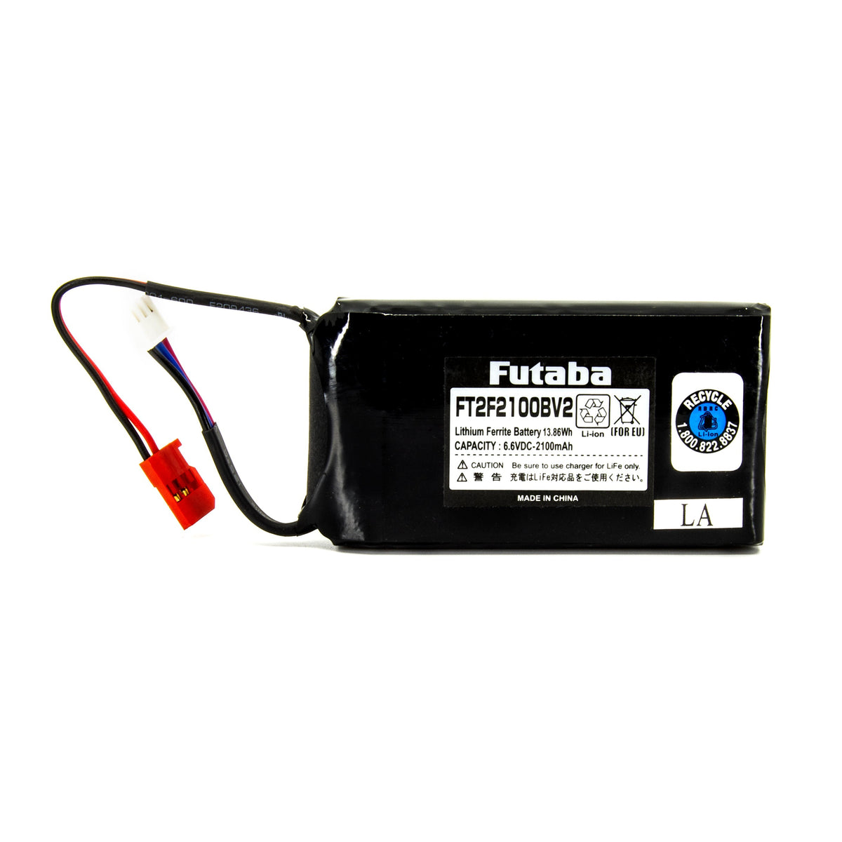 Futaba 2100mAh 6.6V LiFe Transmitter Battery | 2-Cell High Capacity Lithium