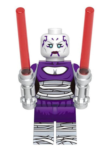 Dark Twin-Blade Assassin Custom Minifig