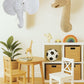 Rattan Giraffe Wall Decor – Boho Nursery & Kids Room Wall Art | Handmade Safari Animal Decor