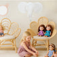 Blossom Dreams Girls Bedroom Rattan Decorative Flower Chair