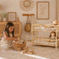 The Solstice Heirloom Rattan Doll Bunk Bed