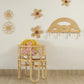 Montessori Rainbow Wall Hanger  |  Rattan Wall Rack | Boho Nursery Wall Hooks for Kids