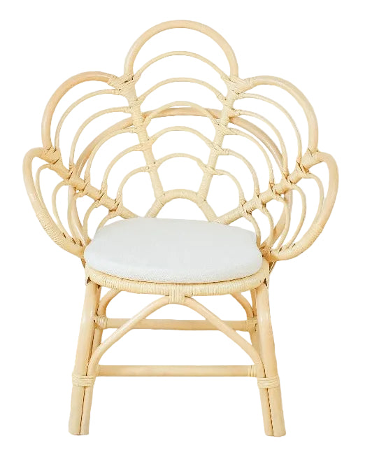 Blossom Dreams Girls Bedroom Rattan Decorative Flower Chair