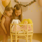 Pretend Play Doll Crib – Handmade Toy Bassinet for Girls Toys