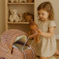 Vintage Charm Rattan Doll Pram