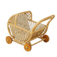Lullaby Rattan Doll Buggy – Handcrafted Boho Stroller for Little Girls Doll Pretend Play