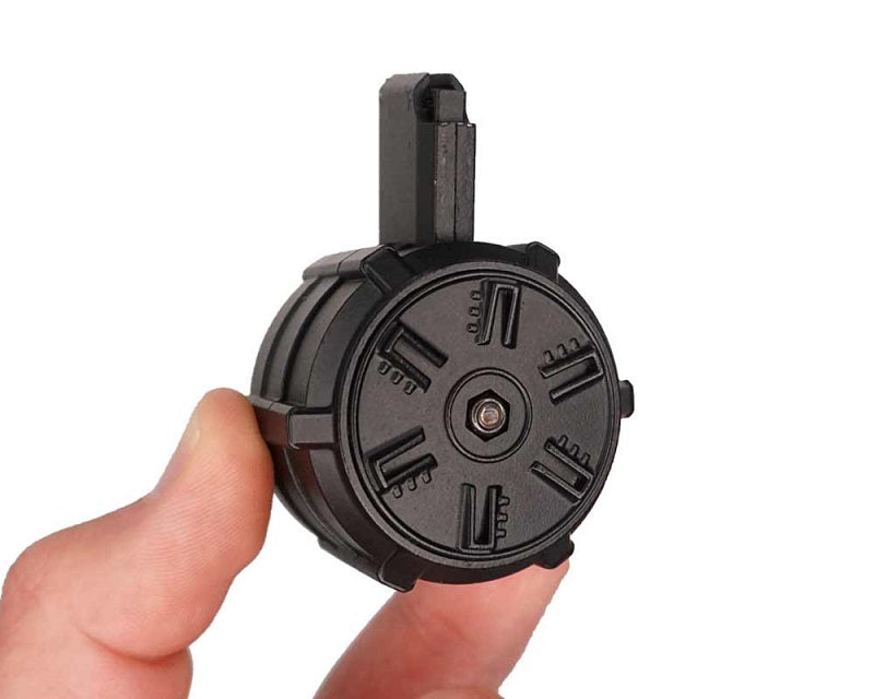 GoatGuns Mini 60-Round AR15 Drum Magazine "” Die-Cast Metal