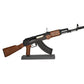 GoatGuns 1/3 Scale Die Cast AK47 Rifle Model "” Black with Wood-Grain Stock