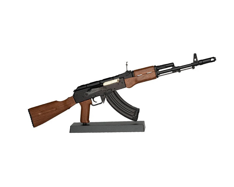 GoatGuns 1/3 Scale Die Cast AK47 Rifle Model "” Black with Wood-Grain Stock