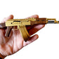 GoatGuns Mini Gold AK Drum Magazine for AK47 Models "” Die-Cast Metal