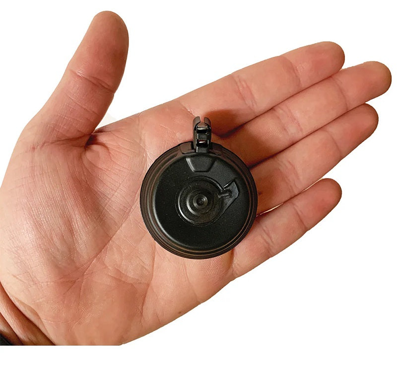 GoatGuns Mini AK Drum Magazine for AK47 Models "” Die-Cast Metal Black