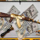 GoatGuns 1/3 Scale Die Cast 'Goldilocked' AK47 Rifle Model "” Pure Gold