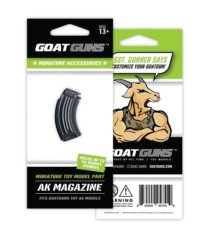 GoatGuns Mini AK Magazine for AK47 Models "” 1:3 Scale Die-Cast Metal