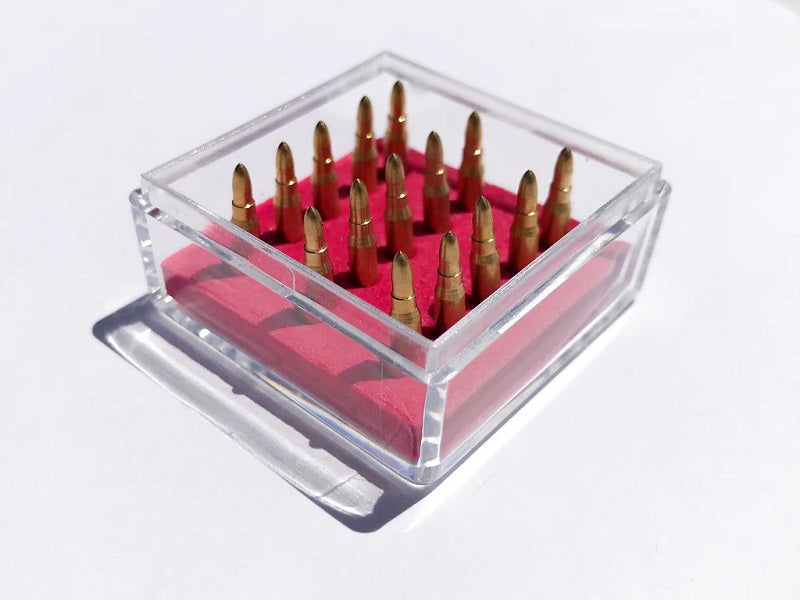 GoatGuns Mini AK 7.62 Dummy Brass Rounds for AK47 Models "” 15-Pack