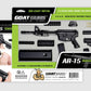 GoatGuns 1/3 Scale Die Cast 'CHARKY' AR15 Rifle Model "” Flat Black