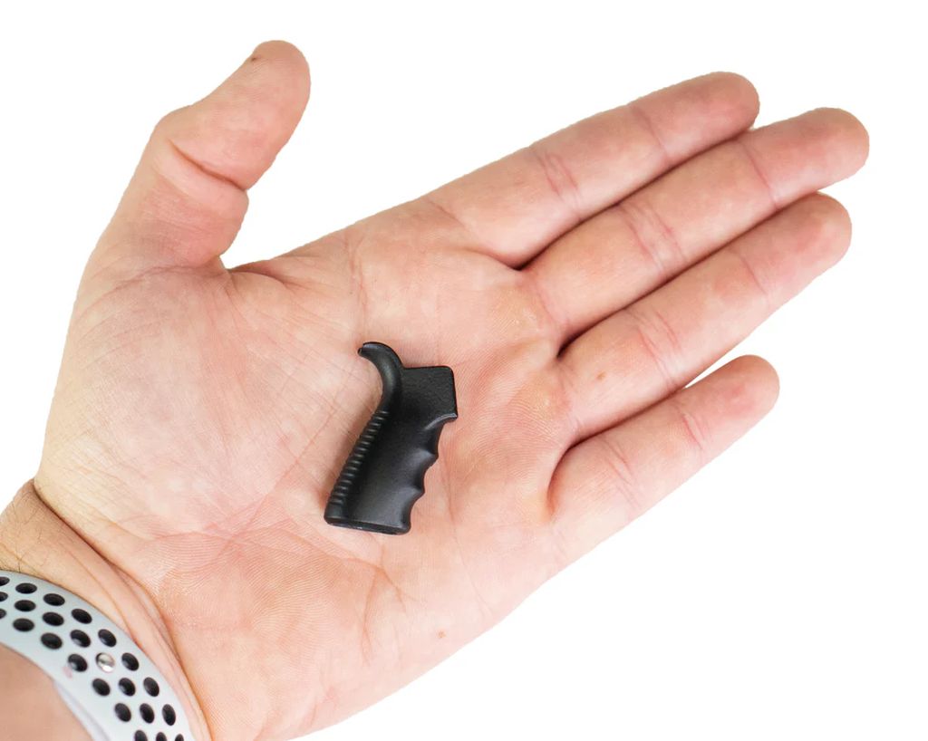 GoatGuns Mini AR Grip – Diecast Metal Replacement Grip for AR15 Models