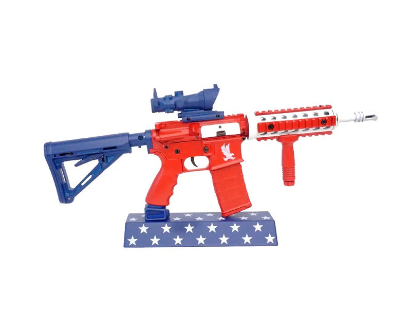 GoatGuns 1/3 Scale Diecast AR15 Desktop Model 'M4R1CA' – USA Red White & Blue