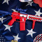 GoatGuns 1/3 Scale Diecast AR15 Desktop Model 'M4R1CA' – USA Red White & Blue
