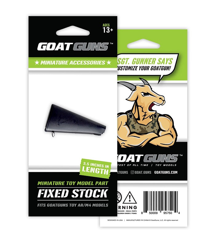 GoatGuns Diecast Mini Fixed AR Stock for M16/AR15 Models