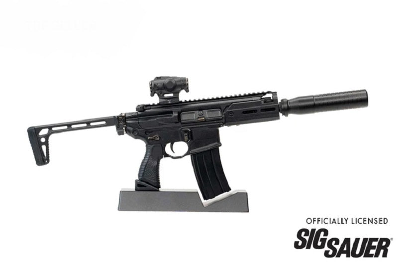 GoatGuns 1/3 Scale Diecast SIG MCX Rattler SMG Model – Black Officially Licensed