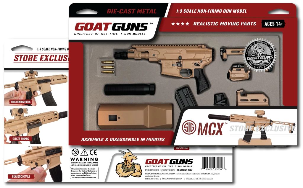 GoatGuns 1:3 Scale SIG MCX Rattler Model – Coyote Officially Licensed