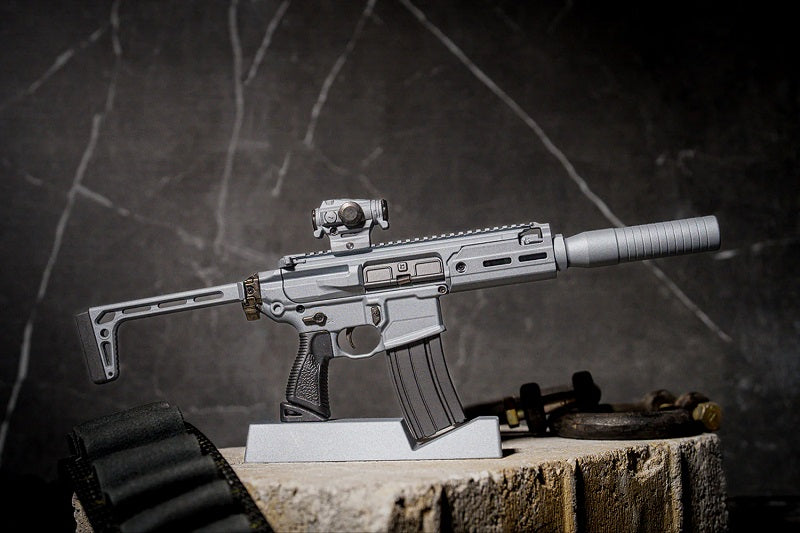 GoatGuns 1/3 Scale Diecast SIG Sauer MCX Rattler Model – Grey Officially Licensed