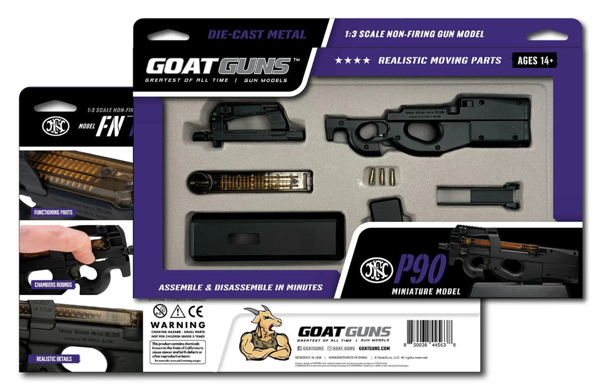 GoatGuns 1/3 Scale Diecast FN Herstal P90 Submachine Gun Model