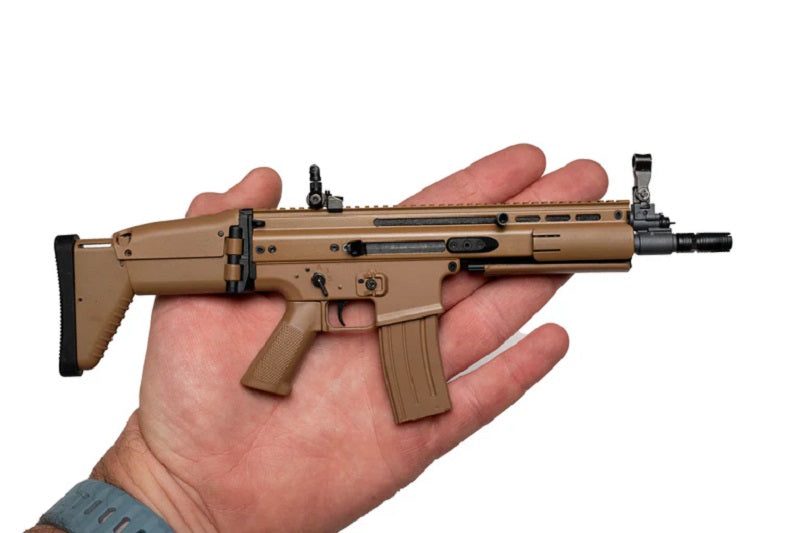 GoatGuns 1/3 Scale Diecast FN SCAR AR Rifle Model – Dark Tan Officially Licensed